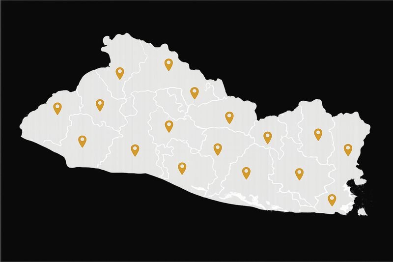 Mapa de cobertura en El Salvador